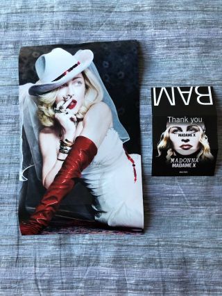 Madonna Madame X Usa Promo Poster Brooklyn Concert Flyer Set Rare 2019