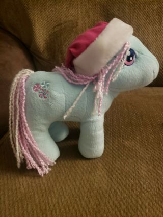 My Little Pony Hasbro Singing 9 " Plush Christmas Minty W/ Pink Santa Cap & Dvd