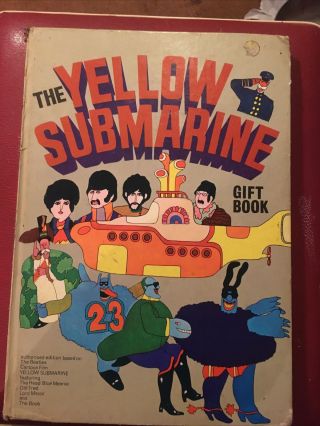 Beatles The Yellow Submarine Gift Book 1968 Annual Hardback Psychedelic Retro