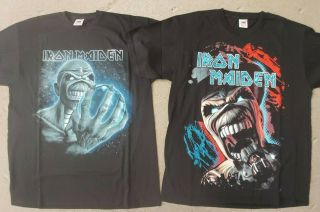 Iron Maiden Wildest Dream / Different World 2 X Official T Shirt Size Large