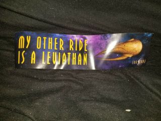 Loot Crate Exclusive Farscape Bumper Sticker My Other Ride Is A Leviathan