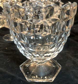 Rare Fostoria American Clear 5 1/2 " Round Footed Bowl