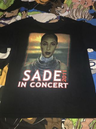 Sade In Concert 2 Sided Graphic Tee Shirt John Legend Live 2011 Concert Tour