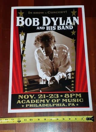 Bob Dylan Concert Poster Academy Of Music Philadelphia Pa Pennsylvania 2014