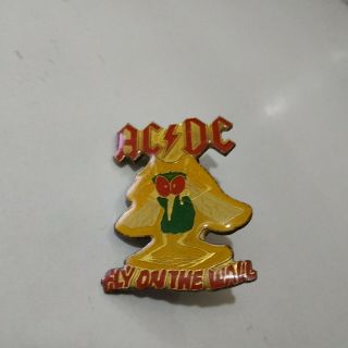 Vintage Ac/dc Big Pin Badge Heavy Metal Patch Acdc Band