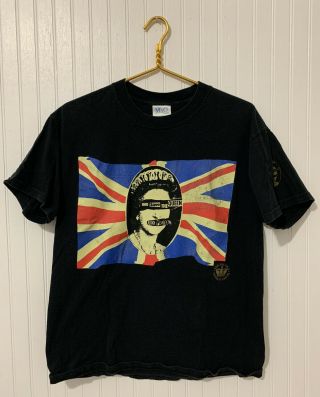 Authentic 2002 Vintage Sex Pistols God Save The Queen Concert Tee Shirt Size M