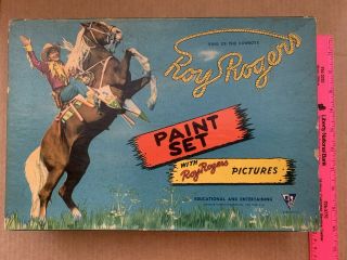 1941 King Of The Cowboys Roy Rogers Paint Set By Standard Toykraft Products Inc.