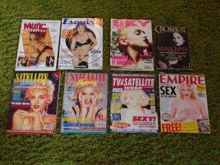 Madonna.  8 Magazines With Madonna Content.
