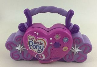My Little Pony 2007 Boombox Toy CD Player Songs Music Portable Pink Pony Hasbro 2