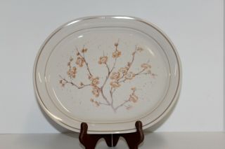 Vintage Corning Corelle Cornerstone China Blossom 12 " Oval Serving Platter; Nos
