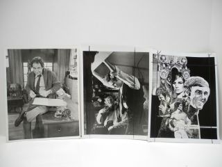 Set Of 3 Cbs Tv Press Photos - Trevor Howard,  Dean Stockwell,  Rudolf Nureyev