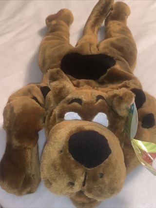 Vintage 26” Scooby Doo Plush: Squeeze My Ear,  I Talk Laying Down Cartoon Network