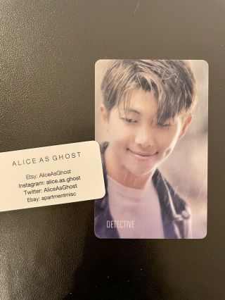 [us Seller] Official Bts World Ost Limited Edition Rm Namjoon Story Photocard