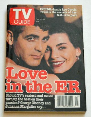 " Love In The Er " Geo.  Clooney,  Julia Margulies - 1995  No.  Alabama Tv Guide