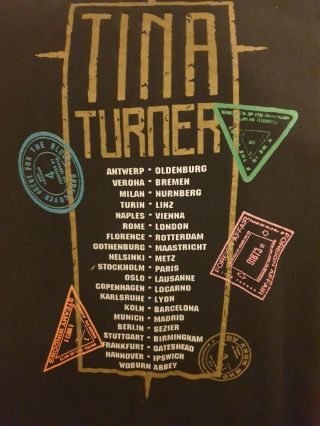 Tina Turner " Foreign Affair " 1990 Tour Vintage T - Shirt
