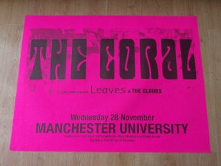 The Coral Tour Poster From Manchester University 2001