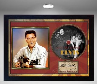 Elvis Presley Signed Framed Photo Cd Disc Love Me Tender Perfect Gift