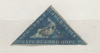 Cape Of Good Hope 1863 4d Blue Triangle Sg19 Fine Jk200