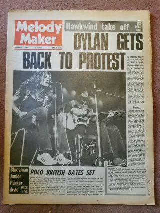 Melody Maker Newspaper November 27th 1971 Led Zeppelin Cover