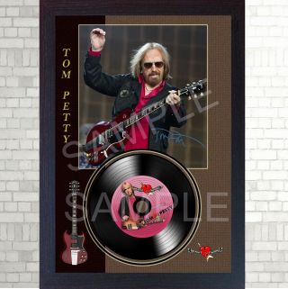 Tom Petty The Heartbreakers Music Signed Framed Photo Lp Vinyl