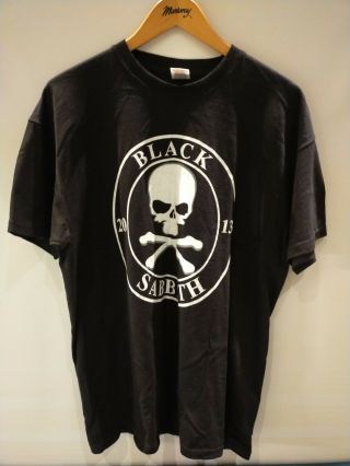 Black Sabbath,  2013 Tour,  T - Shirt,  Size Xl Heavy Metal Rock Ozzy Osbourne Iommi