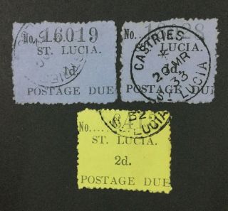 Momen: St Lucia Stamps Sg D1 - 2 1930 £90 Lot 3799