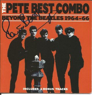 Beatles - Pete Best Signed Cd & Photo - Pete Best Combo 1964 - 1966 - Both A,