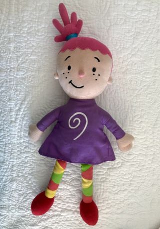 Rare 2006 Pinky Dinky Doo 20 " Plush Doll Soft Toy By Gund Cartoon Pizza/sesame