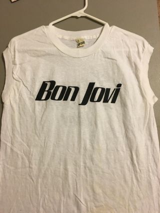 Vintage Never Worn Bon Jovi Slippery When Wet Muscle T - Shirt