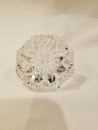 Vintage Waterford Crystal Lismore Diamond Shaped Paperweight Signed Glass