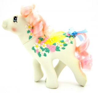 ⭐️ My Little Pony ⭐️ G1 Vintage Merry Go Round Flower Bouquet Htf W/pink Hair