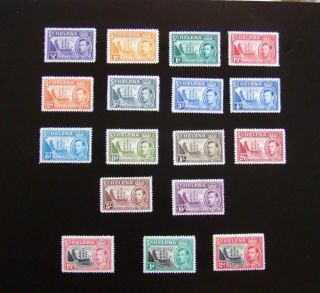 Saint Helena - King George Vi P0stage Stamps Full Set - Lmm & Mnh - Plus Variety