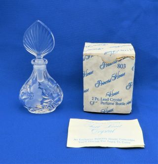 Vintage Princess House Lead Crystal Glass Perfume Bottle W Germany