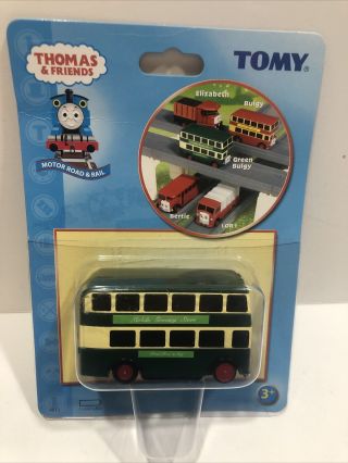 Tomy Thomas & Friends Train Trackmaster Motorized Green Bulgy Bus 1995