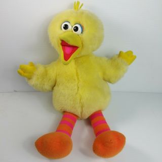 Vintage Sesame Street Big Bird Peek A Boo Talking Plush Tyco 17 " 1996 Jim Henson