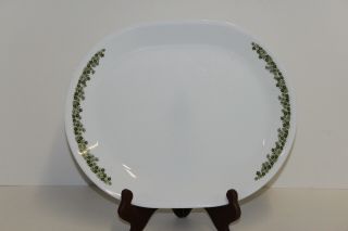 Vintage Corning Corelle Spring Blossom Green; 12 " Oval Serving Platter; Nos