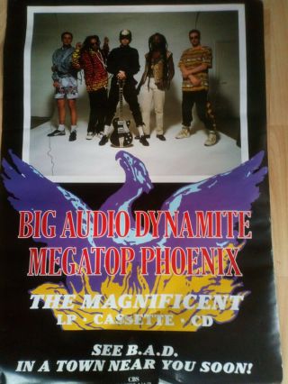 Big Audio Dynamite Poster Megatop Phoenix 80 