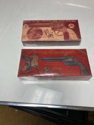 Gene Autry And Lone Ranger Capgun Boxes Replicas 2
