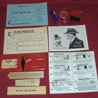 Old Dick Tracy Crimestoppers Club Kit Detective Toy Cop Vintage Police Joe Jitsu