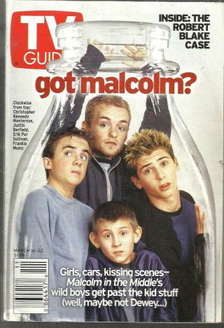 Tv Guide - 2002 - Malcolm In The Middle - Robert Blake - Stockard Channing - Ana Gasteyer