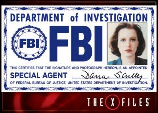 X - Files Scully Fbi Badge Photo Magnet