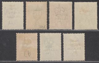 Guinea 1918 - 22 KGV NW Pacific Islands Overprint Selection to 2sh 2