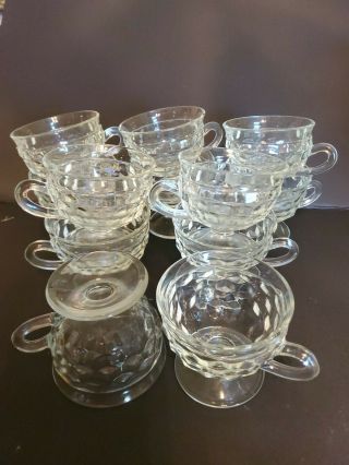 12 Vintage Fostoria American Footed Punch Cups