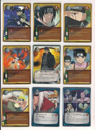Assorted Naruto Cards Ccg Tcg / U You Pick / Choose From List (e - J) Choice