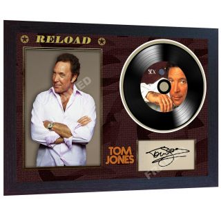 Tom Jones Sex Bomb Reload Music Signed Framed Photo Lp Vinyl