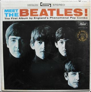 Meet The Beatles 1968 Capitol Stereo Lp Ed.  " I Want To Hold Your Hand " Vg,