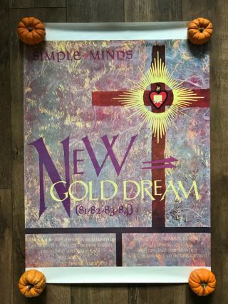 Simple Minds Gold Dream Rare Poster