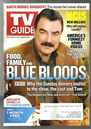 Tv Guide - 11/2019 - Tom Selleck - Blue Bloods - America 