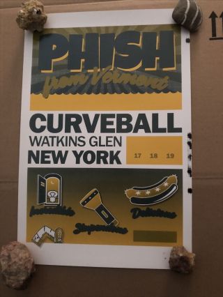 Phish Curveball Festival Watkins Glen Ny Knot Pollock Rare Unreleased Print