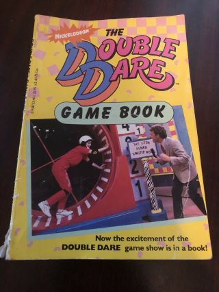 Rare Vintage 1988 Double Dare Game Book Paperback Nickelodeon Marc Summers